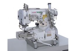 Semi-automatic unit for hemming operation on tubular goods